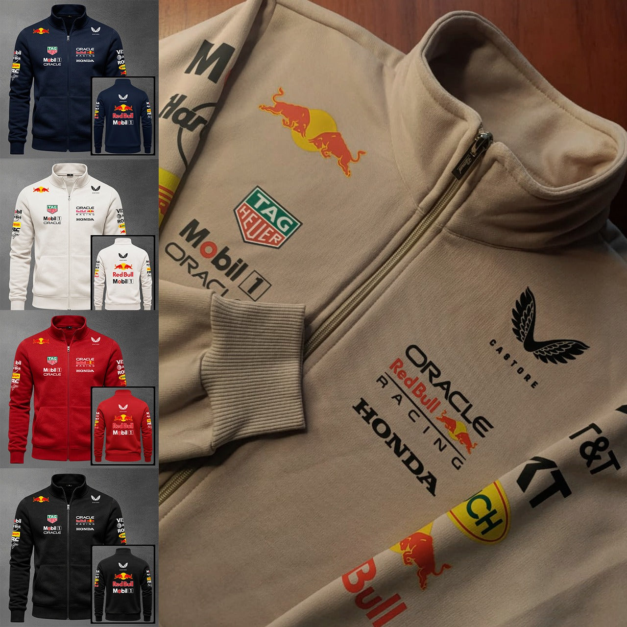 Buzo Cuello Alto F1 Redbull Estampado